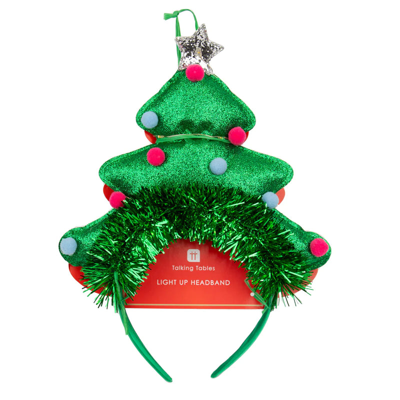 LED Christmas Tree Headband