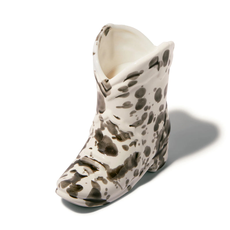 Ceramic Cowboy Boot Candle