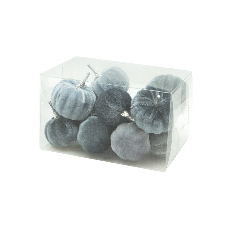 Grey Velvet Mini Pumpkins