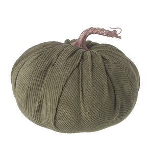 Green Cord Fabric Pumpkin