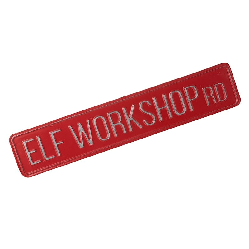 Elf Workshop Sign