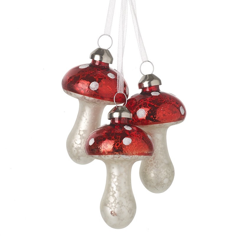 Hanging Glass Toadstools