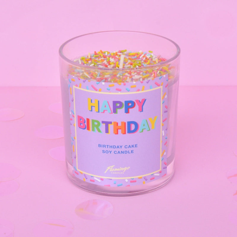 Happy Birthday Sprinkle Candle