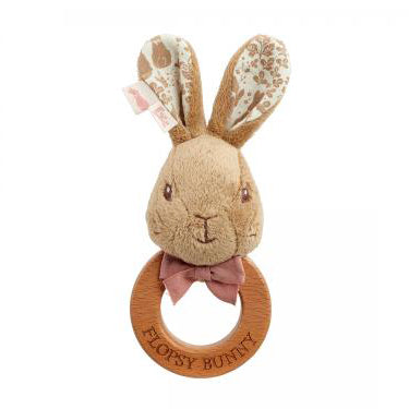 Flopsy Bunny Wooden Ring Rattle
